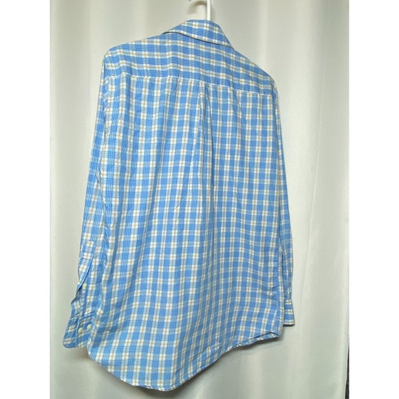 PETER MILLAR Long Sleeves Men's Medium Blue 100% Cotton - Picture 2 of 9